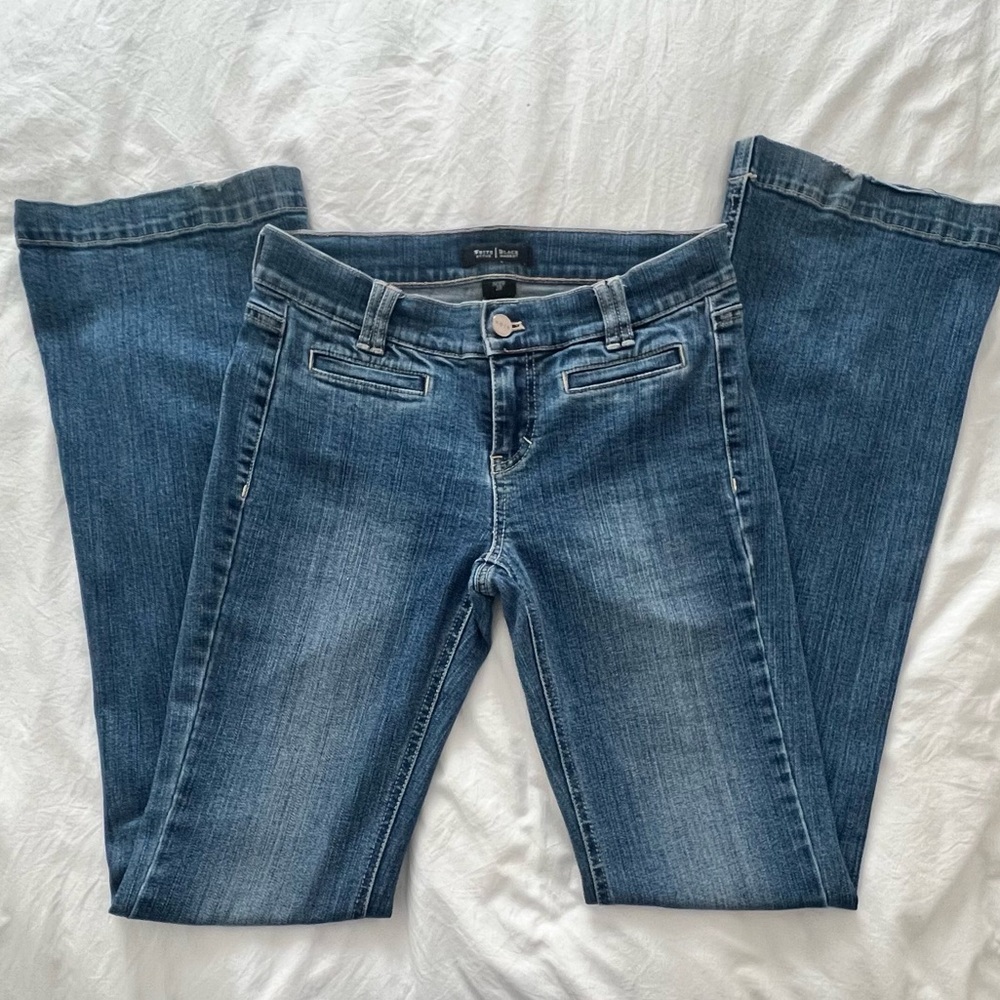 White House Black Market size 2R  Flare Denim Jeans